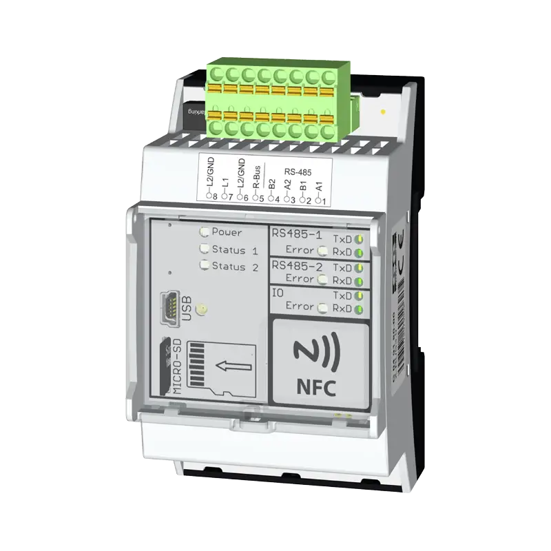 Single room controller for top hat rail mounting