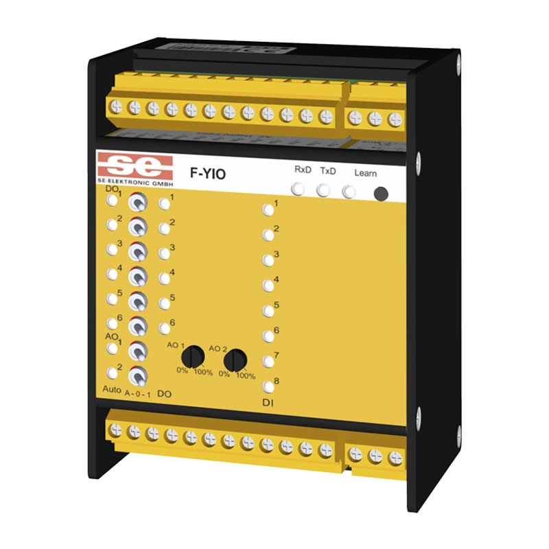 Digital and analog input and output module, F-device