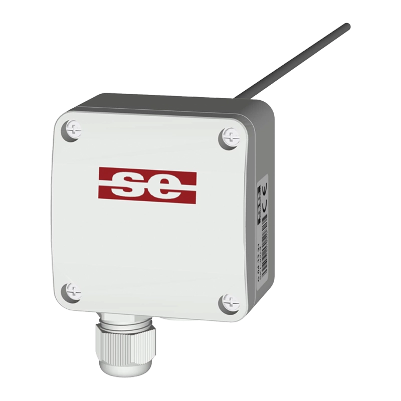 Duct temperature sensor with measuring element Pt1000