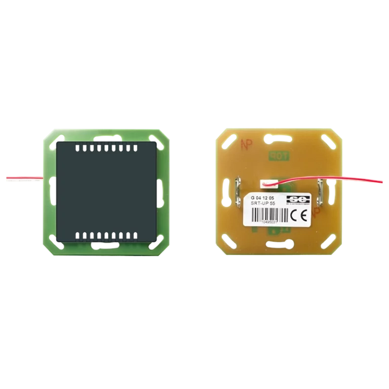 Temperature sensor for flush mounting with measuring element Pt1000