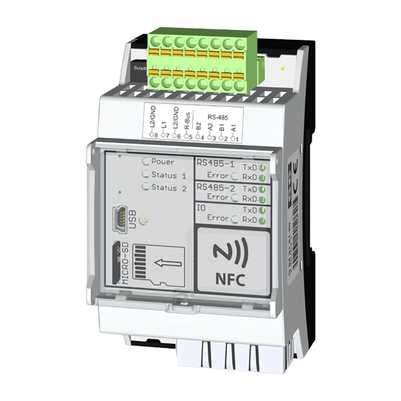 Single room controller for top hat rail mounting
