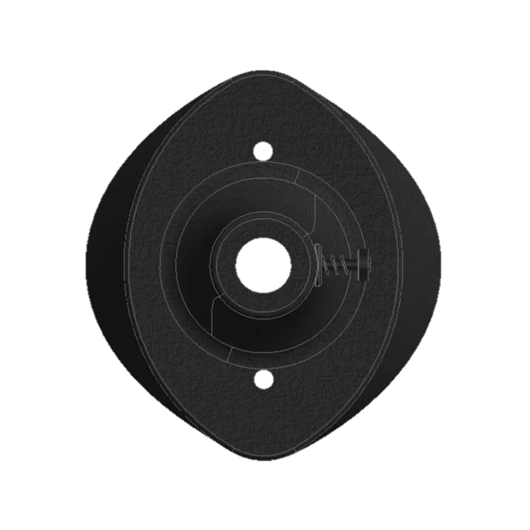 Mounting flange for sensor tube with Ø12 mm