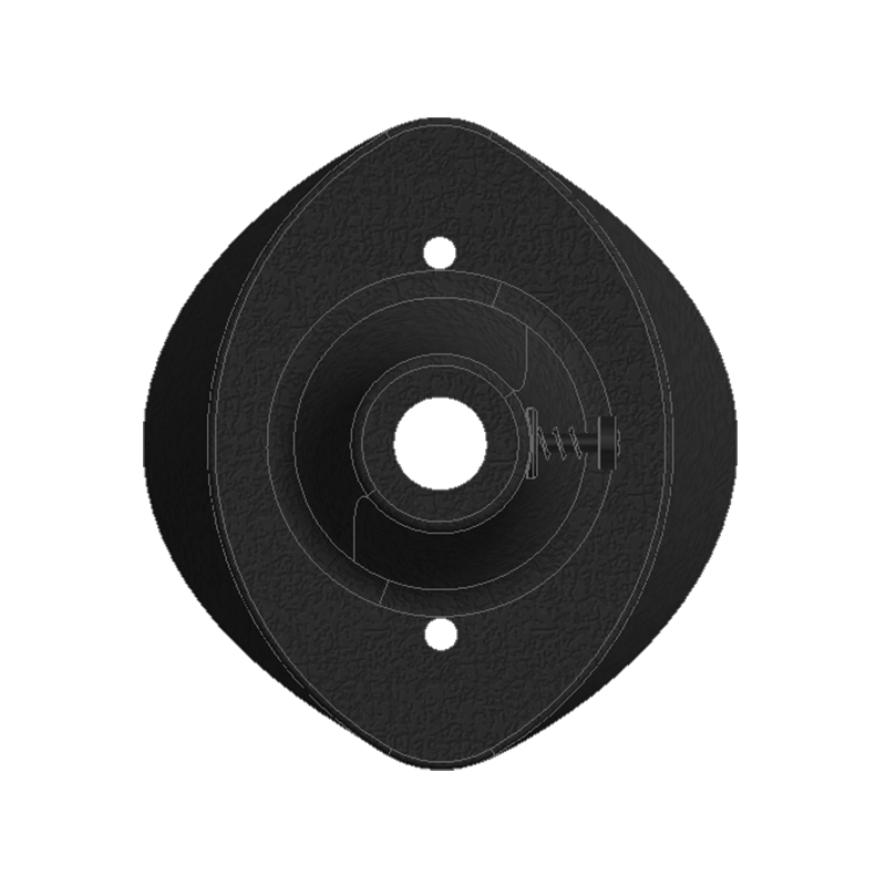 Mounting flange for sensor tube with Ø12 mm